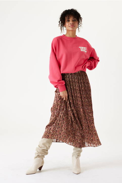 Falda midi estampada brown garcia jeans Falda midi estampada brown garcia jeans